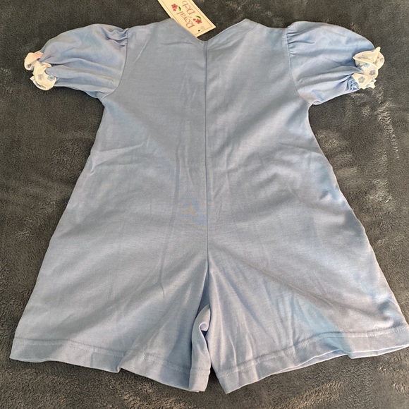 Cute Blue and White Jumpsuit/Shorts NWT - Picture 4 of 4